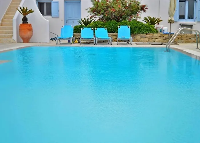 Tatil Evi Blue Heart Mykonos Up To 10 People Location *